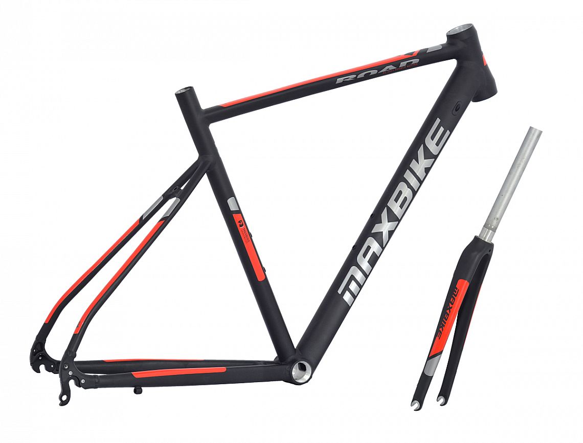 rámový set Maxbike Road 480mm + vidlice Carbon černý