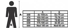 rám siln.carbon CRF8800 470 mm s vidlicí, bez laku