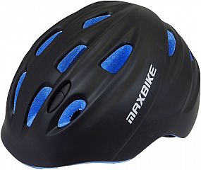 přilba MAXBIKE KID XS/S 48-52 cm, černá