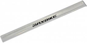 Reklamní páska rolovací stříbrná 34cm logo MAXBIKE