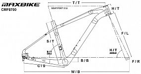 rám carbon 27.5 CMF8700 17,5